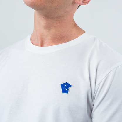 Camiseta Logo Bordado - Blanco