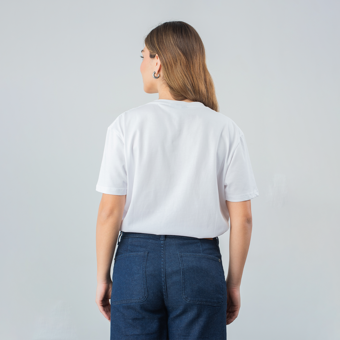 Camiseta Logo Bordado - Blanco