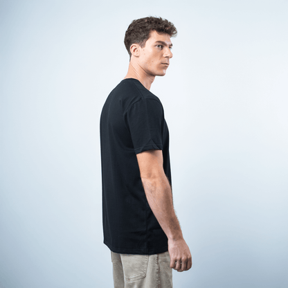 Camiseta Logo Bordado - Negro