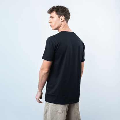 Camiseta Logo Bordado - Negro