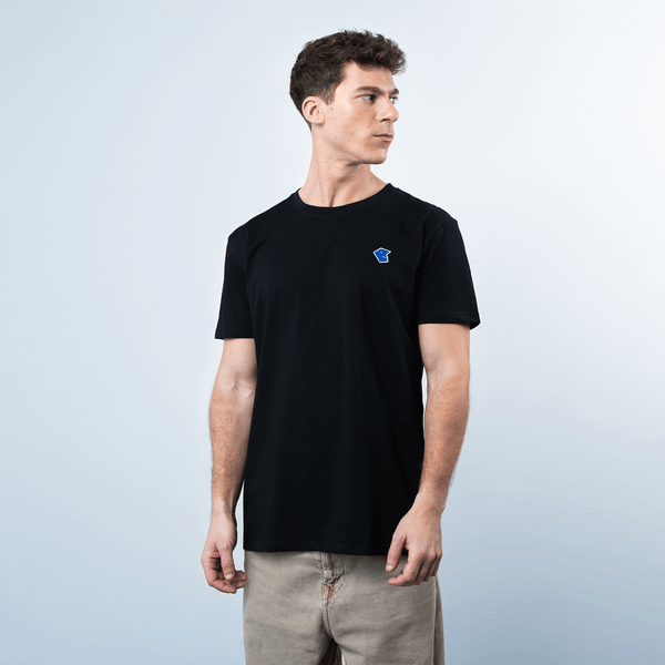 Camiseta Logo Bordado - Negro