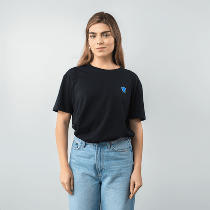 Camiseta Logo Bordado - Negro