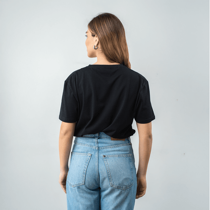 Camiseta Logo Bordado - Negro