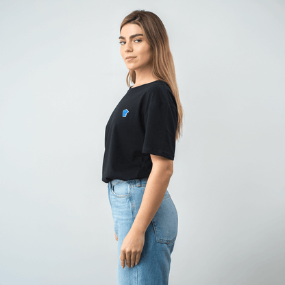 Camiseta Logo Bordado - Negro